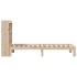 Cama con estantería sin colchón madera maciza de pino 90x190