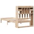 Cama con estantería sin colchón madera maciza de pino 90x190