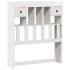 Cama con estantería sin colchón madera maciza blanca 100x200