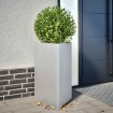 Jardineras triangulares 2 uds acero galvanizado 50x43x75 cm