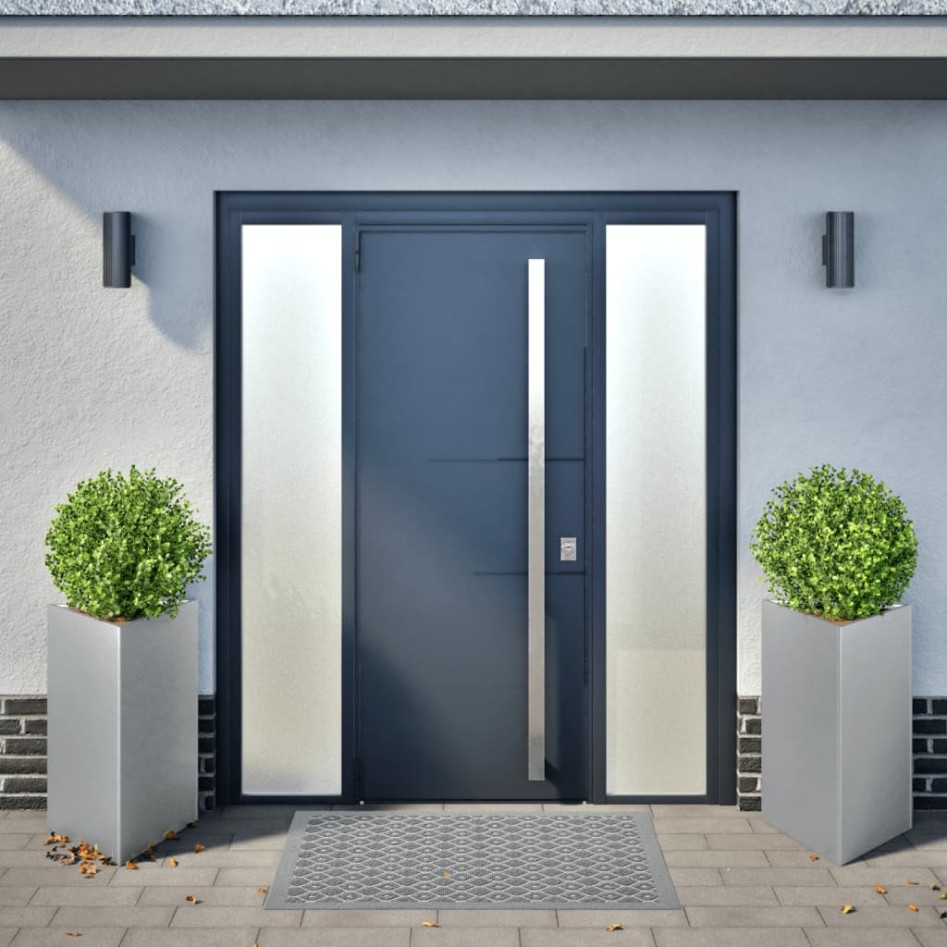 Jardineras triangulares 2 uds acero galvanizado 50x43x75