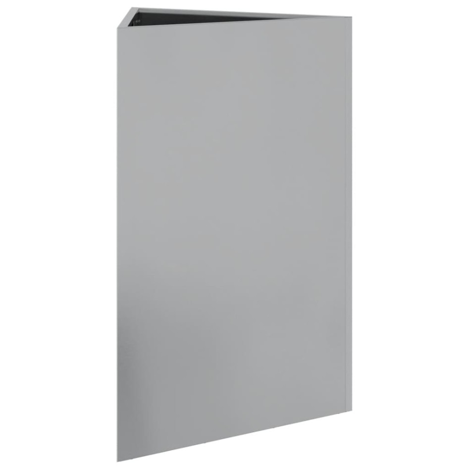 Jardineras triangulares 2 uds acero galvanizado 50x43x75