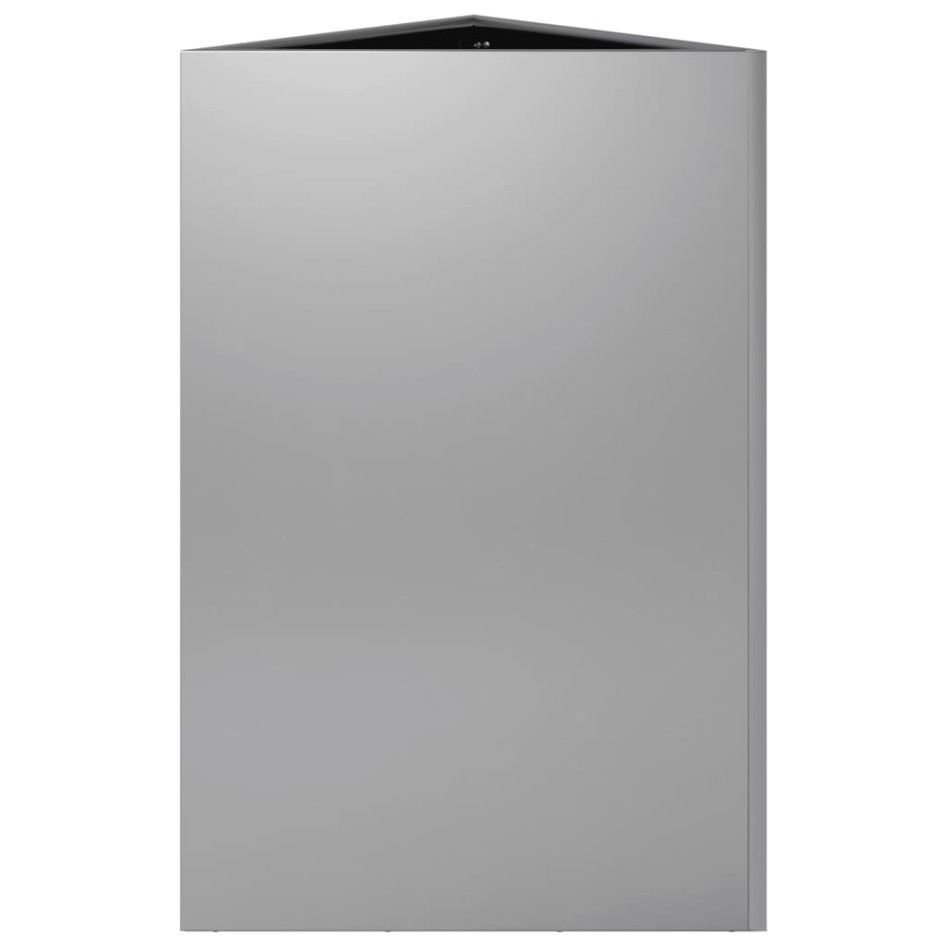 Jardineras triangulares 2 uds acero galvanizado 50x43x75