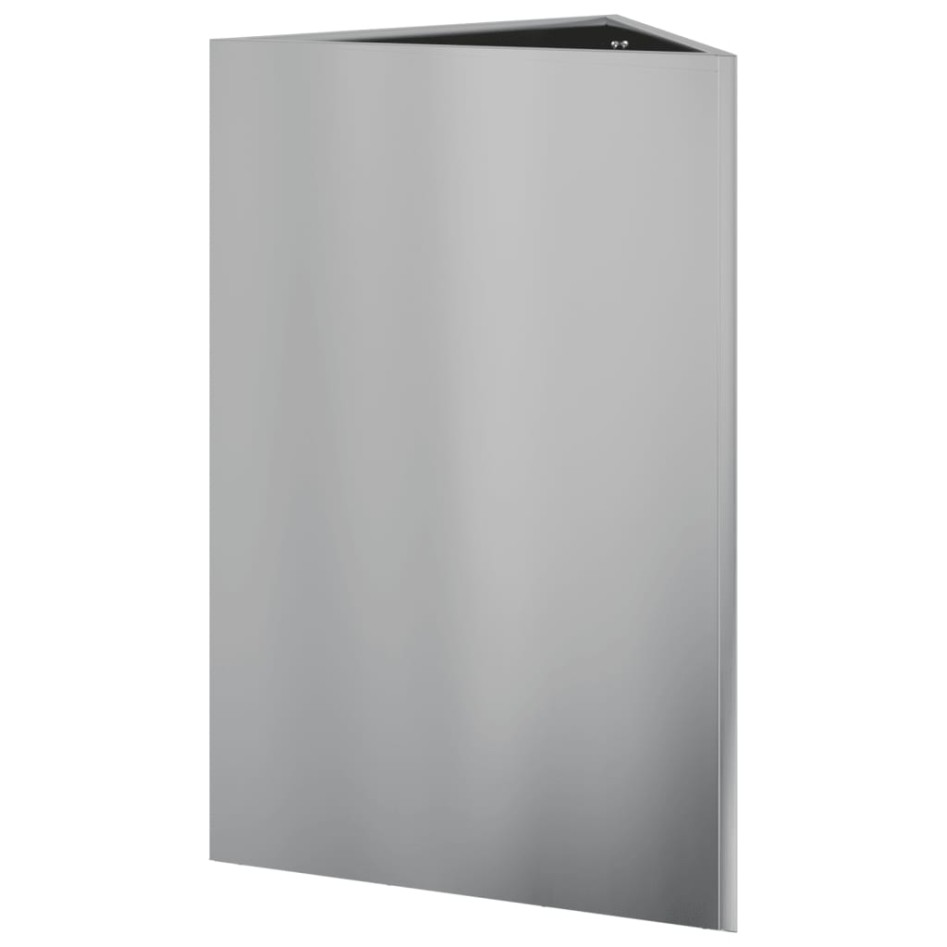 Jardineras triangulares 2 uds acero galvanizado 50x43x75