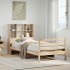 Cama con estantería sin colchón madera maciza de pino