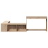 Mueble con escritorio madera maciza pino 232x112x75