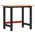 Banco de trabajo rectangular madera maciza roble 100x60x81,5