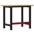 Banco de trabajo rectangular madera maciza roble 100x60x81,5