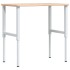 Banco de trabajo rectangular madera maciza 100x60x(71,5-98)
