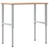 Banco de trabajo rectangular madera maciza 100x60x(71,5-98)