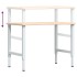 Banco de trabajo rectangular madera maciza 100x60x(71,5-98)
