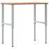 Banco de trabajo rectangular madera maciza 100x60x(71,5-98)