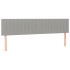 Estructura de cama sin colchón tela gris claro 120x190