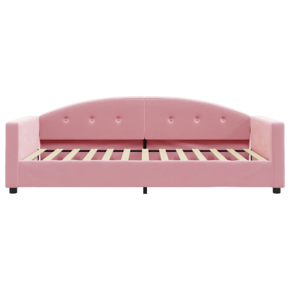 Sofá cama terciopelo rosa 100x200