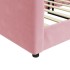 Sofá cama terciopelo rosa 100x200