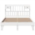 Estructura de cama sin colchón madera de pino blanca 140x190