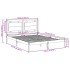 Cama extralarga sin colchón madera maciza blanca 140x210