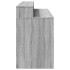 Escritorio con LED madera ingeniería gris sonoma 140x55x91