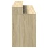 Escritorio con LED madera ingeniería roble Sonoma 160x55x91
