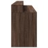 Escritorio con LED madera ingeniería marrón roble 200x55x91