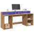 Escritorio con LED madera ingeniería roble artisian