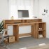 Escritorio con LED madera ingeniería roble artisian