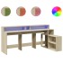 Escritorio con LED madera ingeniería roble Sonoma 200x104x91