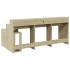Escritorio con LED madera ingeniería roble Sonoma 200x104x91