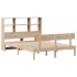 Cama con estantería sin colchón madera maciza de pino