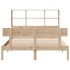 Cama con estantería sin colchón madera maciza de pino
