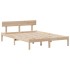 Cama con estantería sin colchón madera maciza de pino