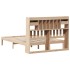 Cama con estantería sin colchón madera maciza de pino