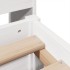 Estructura de cama sin colchón madera de pino blanca 150x200