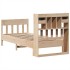 Estructura de cama sin colchón madera maciza de pino 100x200