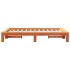Estructura de cama sin colchón madera maciza marrón 120x190