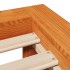 Estructura de cama sin colchón madera maciza marrón 120x190