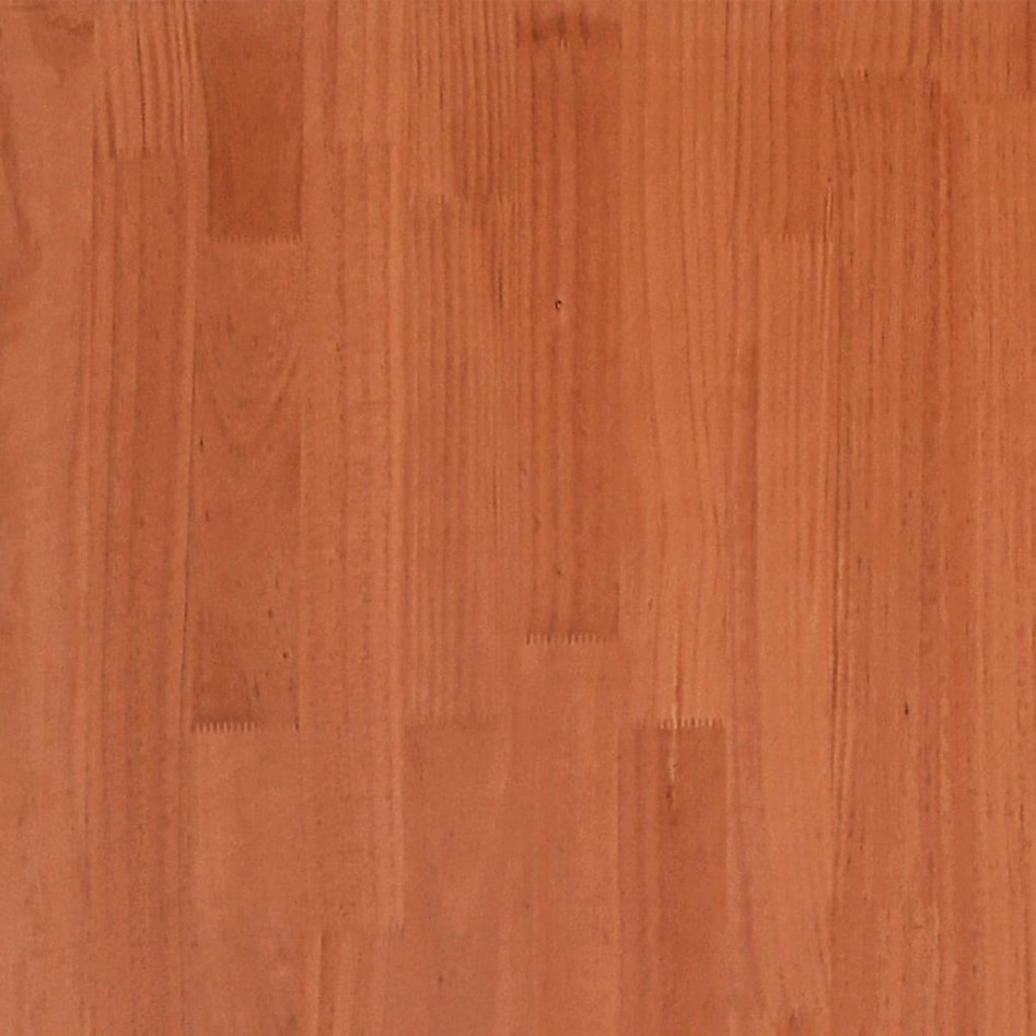 Estructura de cama sin colchón madera maciza marrón 120x190