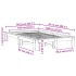 Estructura de cama sin colchón madera maciza marrón 120x190