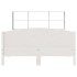 Cama con estantería sin colchón madera maciza blanca 160x200