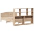 Cama con estantería sin colchón madera maciza de pino