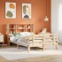 Cama con estantería sin colchón madera maciza de pino