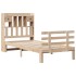 Cama con estantería sin colchón madera maciza de pino 90x200