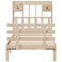 Cama con estantería sin colchón madera maciza de pino 90x200