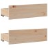 Cama con estantería sin colchón madera maciza de pino