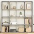 Estantería madera de ingeniería gris hormigón 137,5x29x137,5