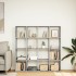 Estantería madera de ingeniería gris hormigón 137,5x29x137,5