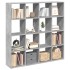 Estantería madera de ingeniería gris hormigón 137,5x29x137,5