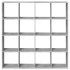 Estantería madera de ingeniería gris hormigón 137,5x29x137,5