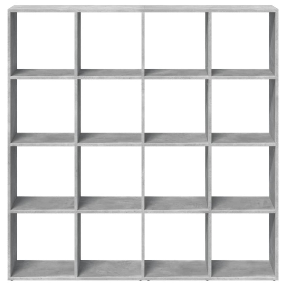 Estantería madera de ingeniería gris hormigón 137,5x29x137,5