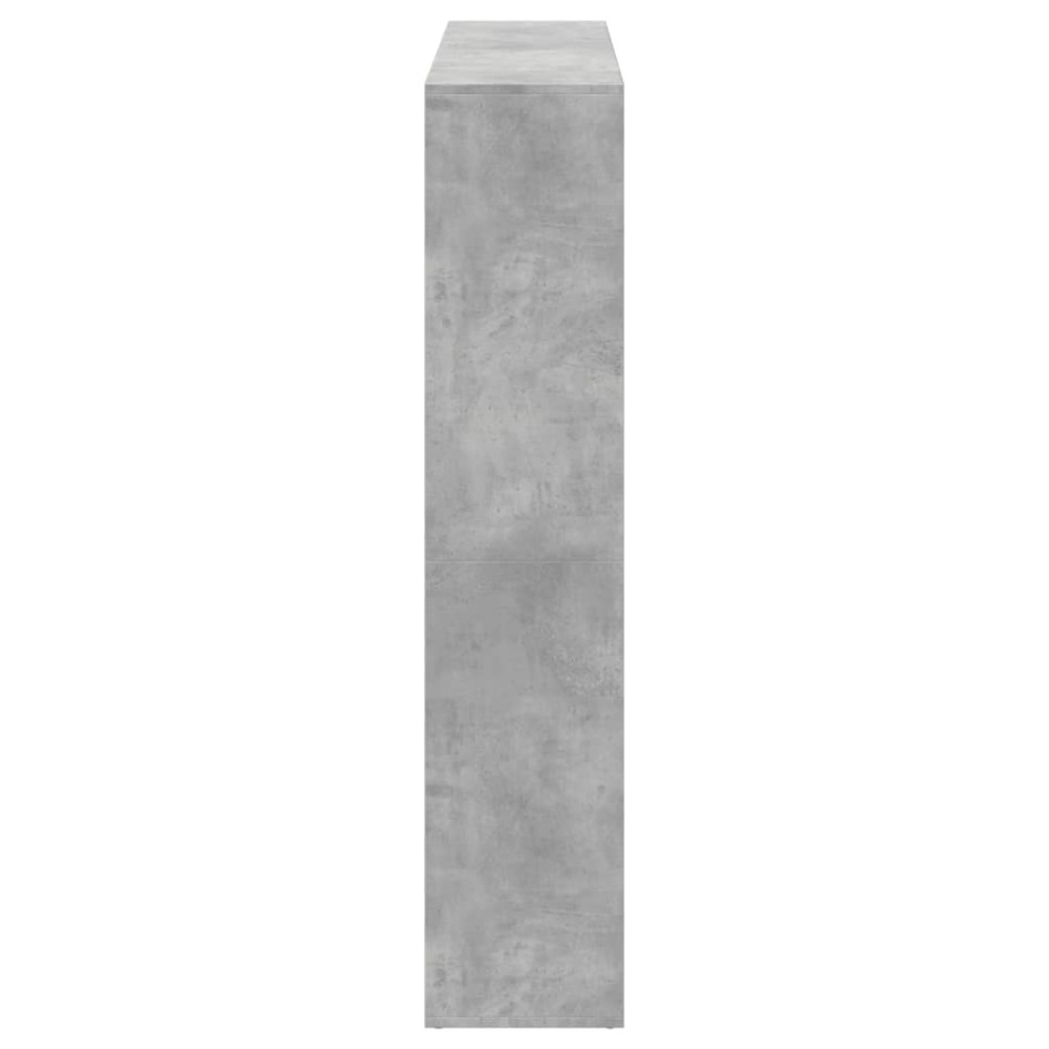 Estantería madera de ingeniería gris hormigón 137,5x29x137,5